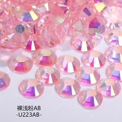 AB Colorful Resin Flat Bottom Rhinestones - Nail Art Clothing Shoes Bag Accessories