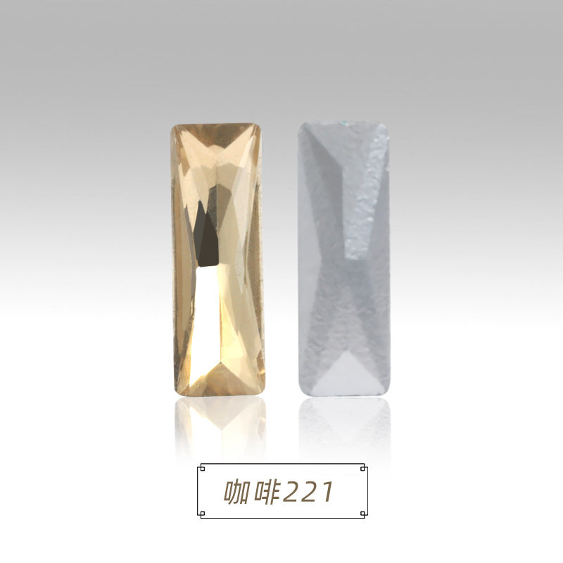Spot wholesale Rectangular culet, special-shaped, crystal glass diamonds, mobile phone cases, perfume seats, bags and other DIY sticker drills