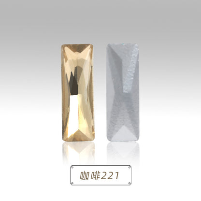 Spot wholesale Rectangular culet, special-shaped, crystal glass diamonds, mobile phone cases, perfume seats, bags and other DIY sticker drills