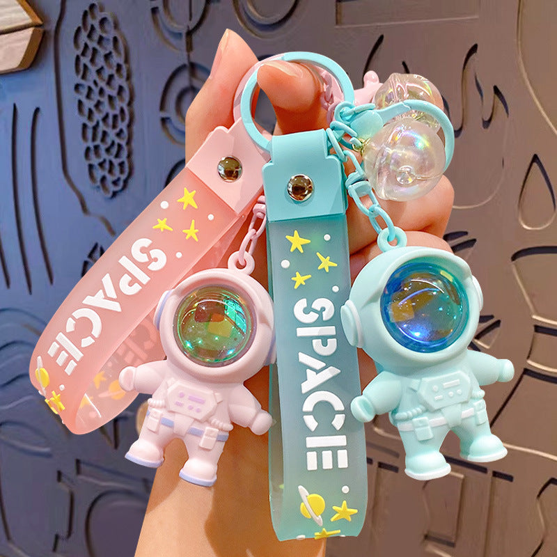 Genuine Astronaut Sunset Atmosphere Light Keychain - Cartoon Couple Schoolbag Ornament Wholesale