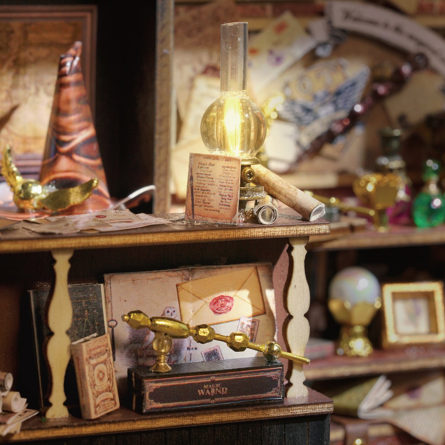 Wisdom House DIY Cottage Magic Full House European Retro Handmade Assembly Model Creative Heartfelt Gifts for Men and Women