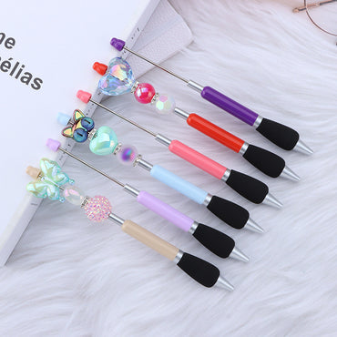 DIY press ballpoint pen creative glue spray sheath grip ballpoint pen ins macaron puzzle student stationery wholesale