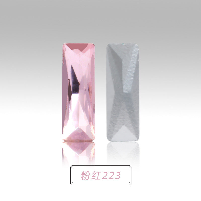 Spot wholesale Rectangular culet, special-shaped, crystal glass diamonds, mobile phone cases, perfume seats, bags and other DIY sticker drills