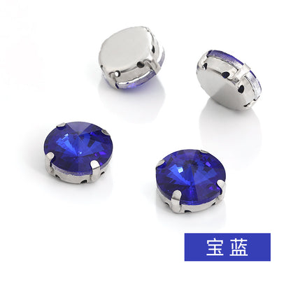 Rivoli Crystal Square Claw Rhinestones - Hand-Sewn Shoe Luggage Clothing Accessories
