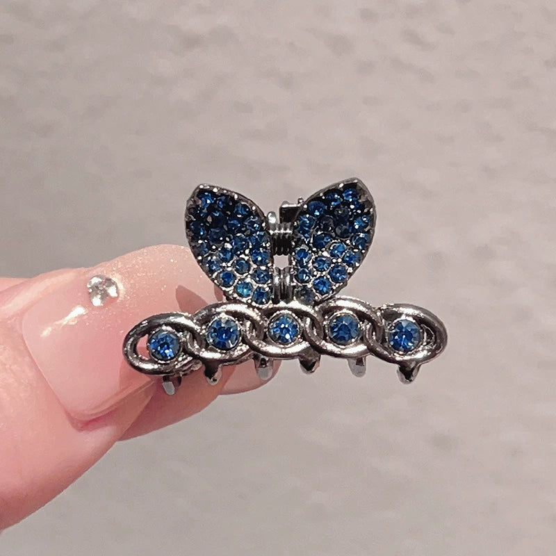 Mini small bow rhinestone hair clip, new exquisite bangs side clip, top small grab clip, crushed hair clip