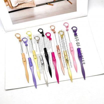 Creative new letter opening knife DIY beaded letter cutting paper multifunctional metal outdoor portable express paper cutting cutter