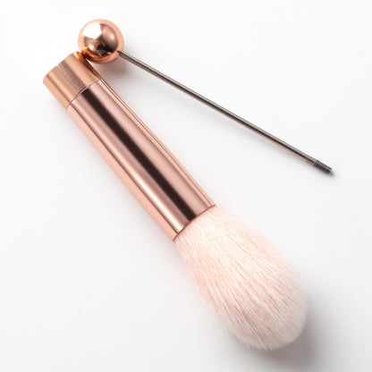 New 5 Pcs DIY Beaded Metal Handle Makeup Brush Set - Contour Concealer Eyeshadow Eyebrow Brush Wholesale