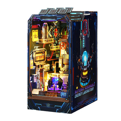 Jiite DIY Hut JTSL-22 Energy Lab Science and Technology Style Miniature Landscape Model Ornament Gift