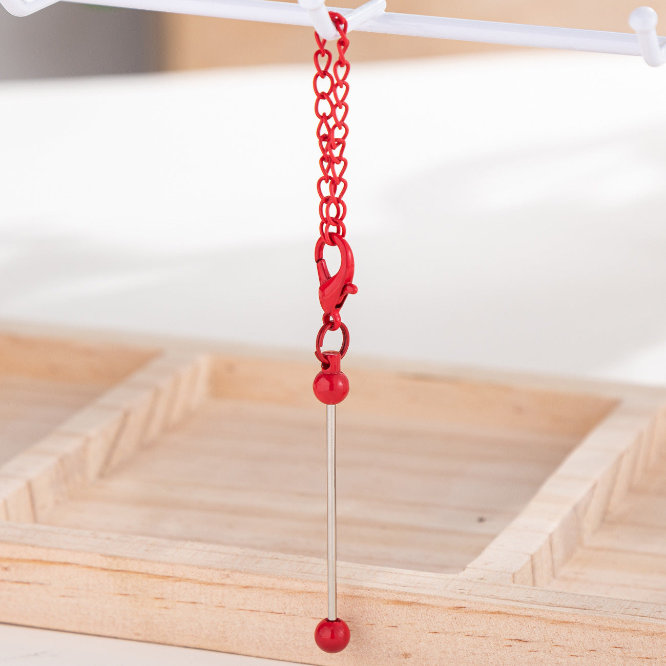 DIY Mini Beaded Keychains - Creative Handmade Wholesale Candy Color Metal Keychains