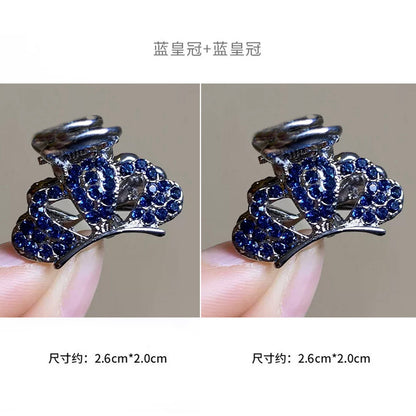 High-end flash diamond metal hair clip, small grab clip for women, bangs clip, side forehead hair clip, Korean headpiece clip, secure hair