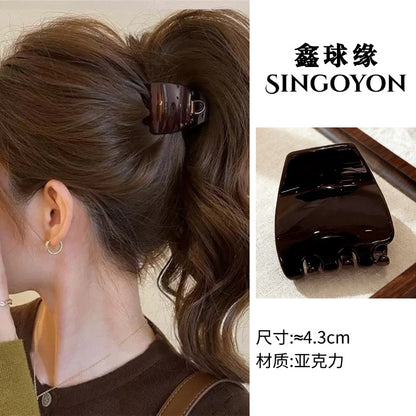 Large Versatile Grab Clip Women's Back of Head Shark Clip Korean Premium Hairpin 2026 Temperament Disc Hair Accessories