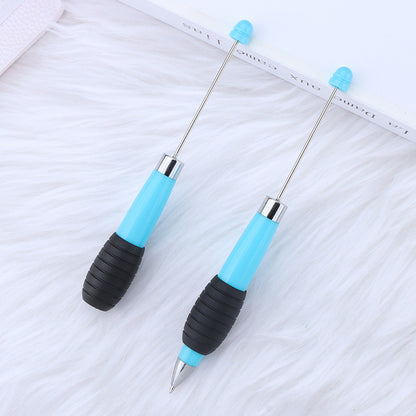 Creative DIY telescopic ballpoint pen, Morandi macaron color rotating telescopic beading, cute love small fresh ballpoint pen