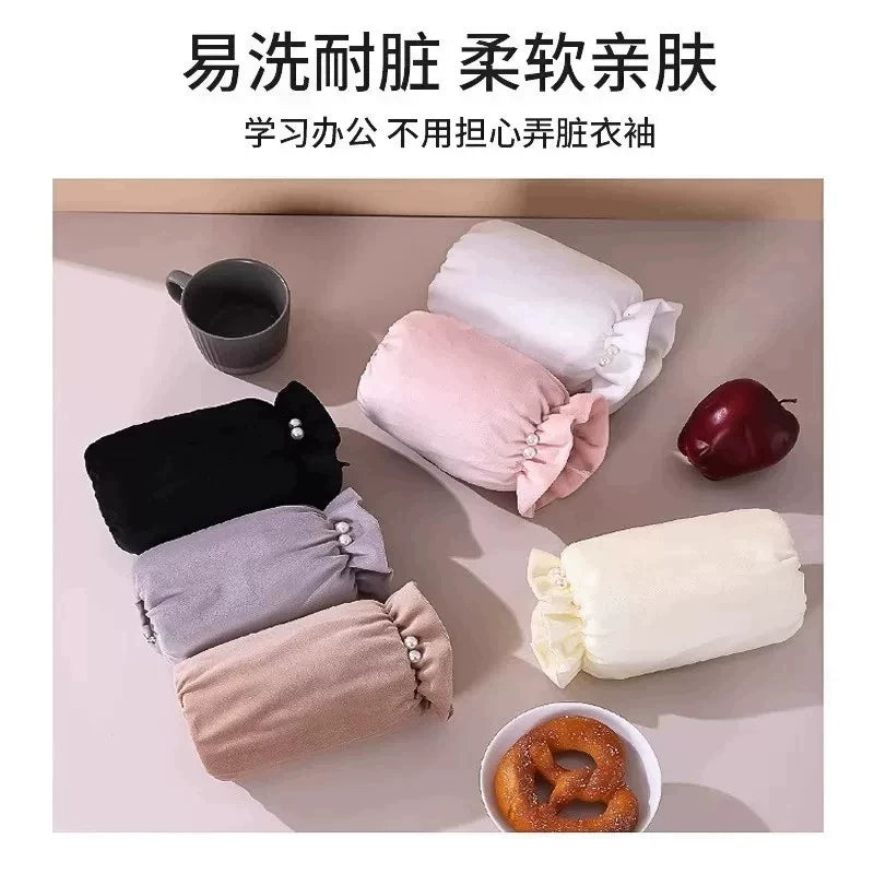Sleeve sleeves, student women's winter short adult sleeves, office sleeve protection, 2026 new down jacket, anti-dirt sleeves, cuffs, and cuffs