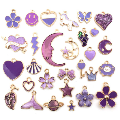 pendant Charms mix collections - Dripping Alloy DIY Bracelet Necklace Earring Key Ring Pendant