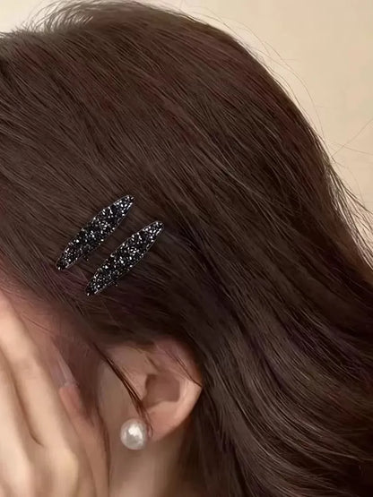 Delicate side clips, headwear, elegant new high-end mini mini rhinestone duckbill clips, broken hairpin and bang clips