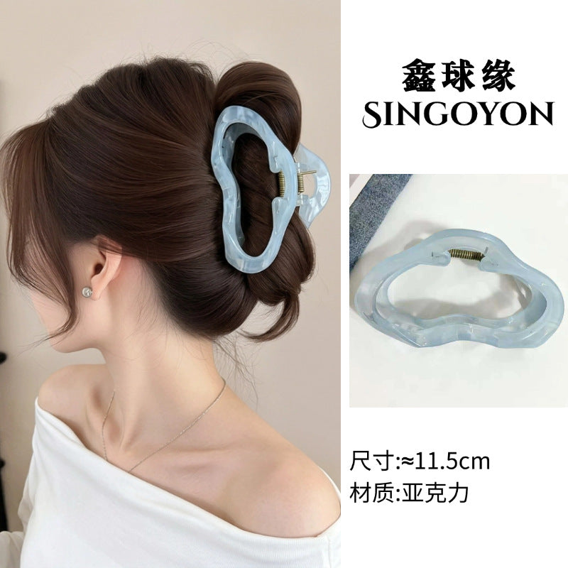 Large Versatile Grab Clip Women's Back of Head Shark Clip Korean Premium Hairpin 2026 Temperament Disc Hair Accessories