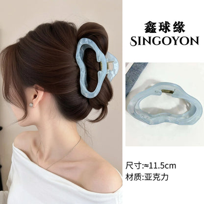 Large Versatile Grab Clip Women's Back of Head Shark Clip Korean Premium Hairpin 2026 Temperament Disc Hair Accessories