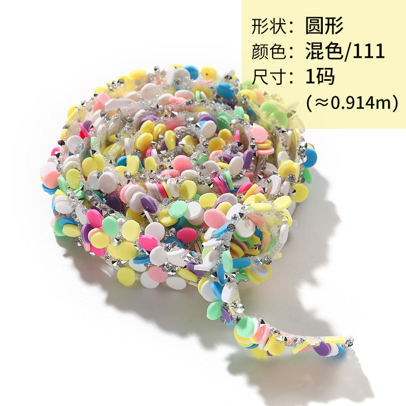 Resin Diamond Rhinestone Strips - Tear-Off Ready-to-Paste Sequins Hot Diamond Shoes Clothing Accessories and DIY crafty