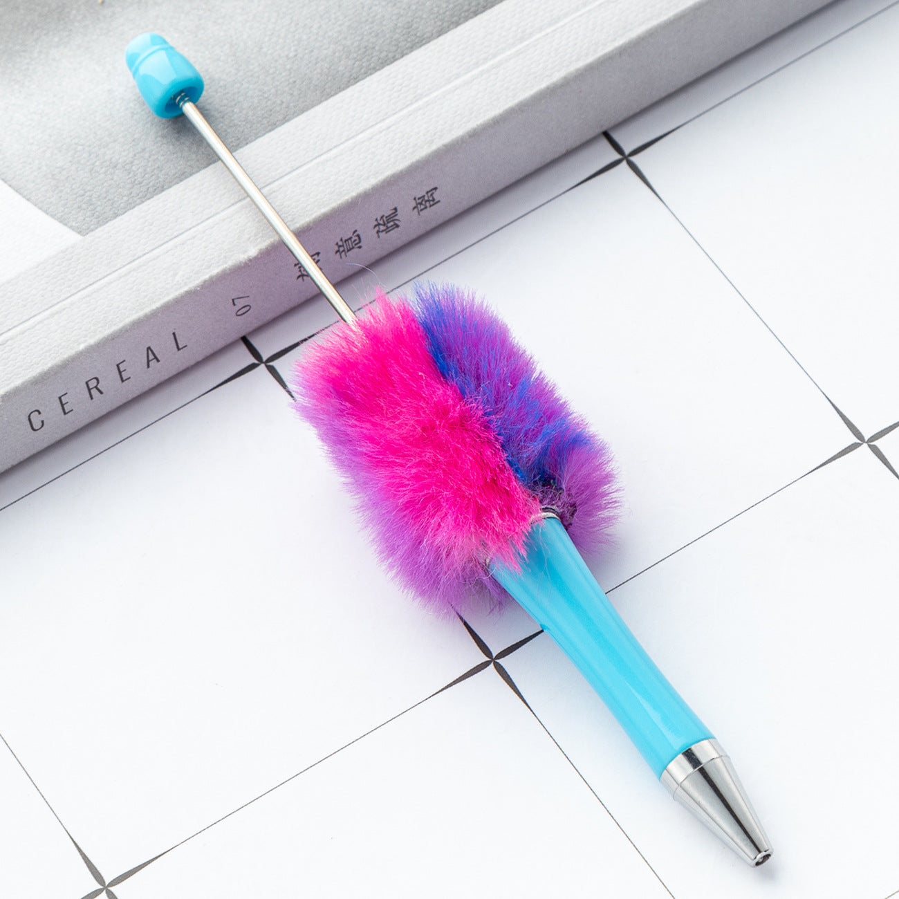 DIY Plastic Ballpoint Pen - Creative Handmade Plush Cartoon Hairball Pen Wholesale