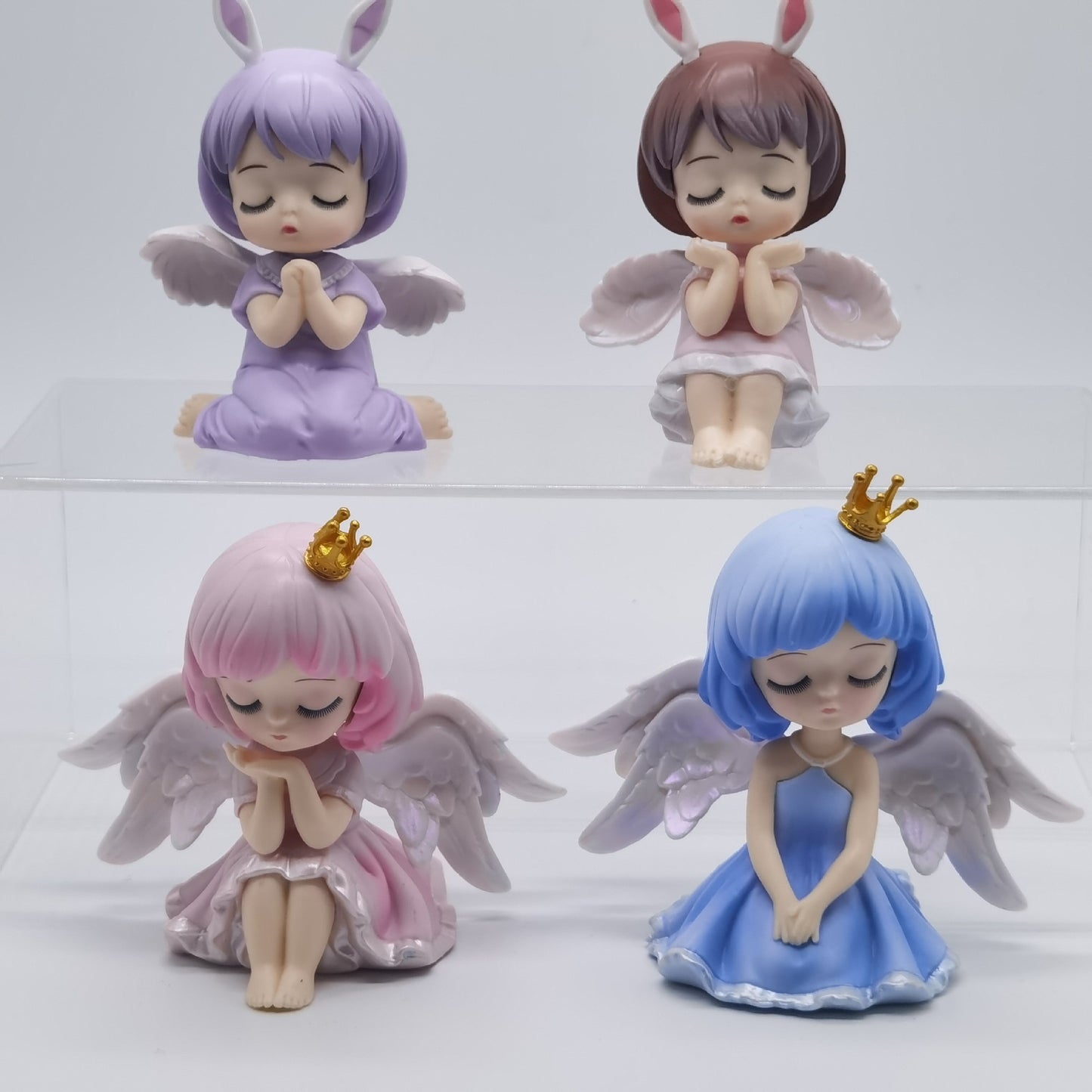 Figure Q version macaron princess 6 cake baking decoration ornaments angel baby wishing rainbow princess doll