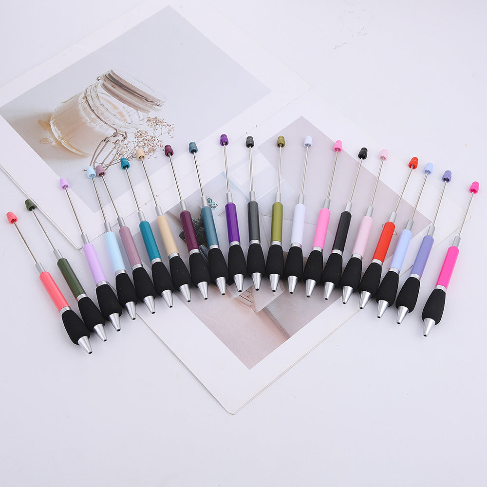 DIY press ballpoint pen creative glue spray sheath grip ballpoint pen ins macaron puzzle student stationery wholesale