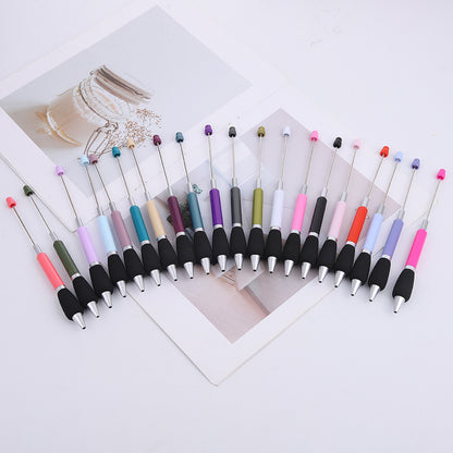 DIY press ballpoint pen creative glue spray sheath grip ballpoint pen ins macaron puzzle student stationery wholesale