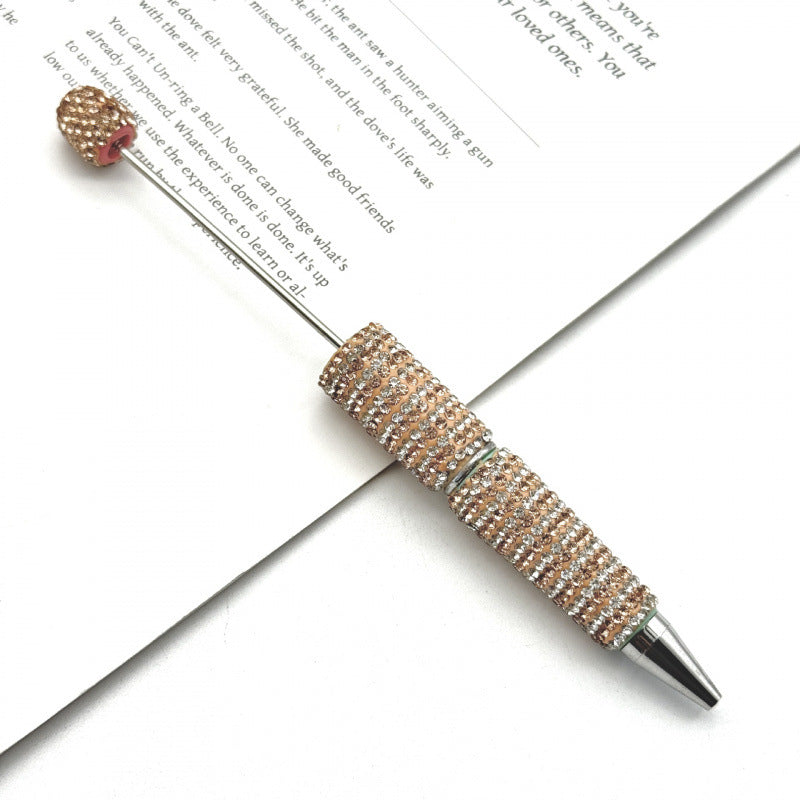 DIY striped full diamond ballpoint pen broken diamond heavy industry beaded ballpoint pen girl's heart cute gift pen spot wholesale