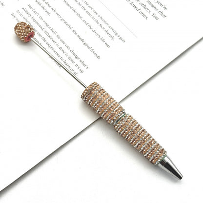 DIY striped full diamond ballpoint pen broken diamond heavy industry beaded ballpoint pen girl's heart cute gift pen spot wholesale