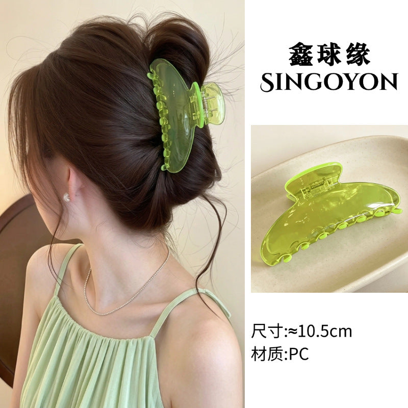 Large Versatile Grab Clip Women's Back of Head Shark Clip Korean Premium Hairpin 2026 Temperament Disc Hair Accessories