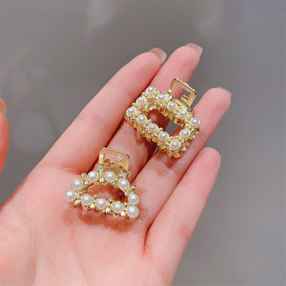 High-end flash diamond metal hair clip, small grab clip for women, bangs clip, side forehead hair clip, Korean headpiece clip, secure hair