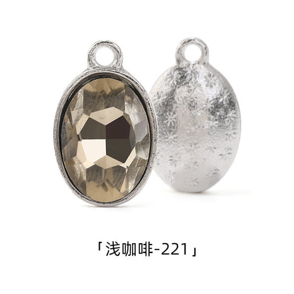 Cross-border wholesale oval pendants, zinc alloy pendants, earrings, bracelets, jewelry accessories, high-appearance oval single pendants