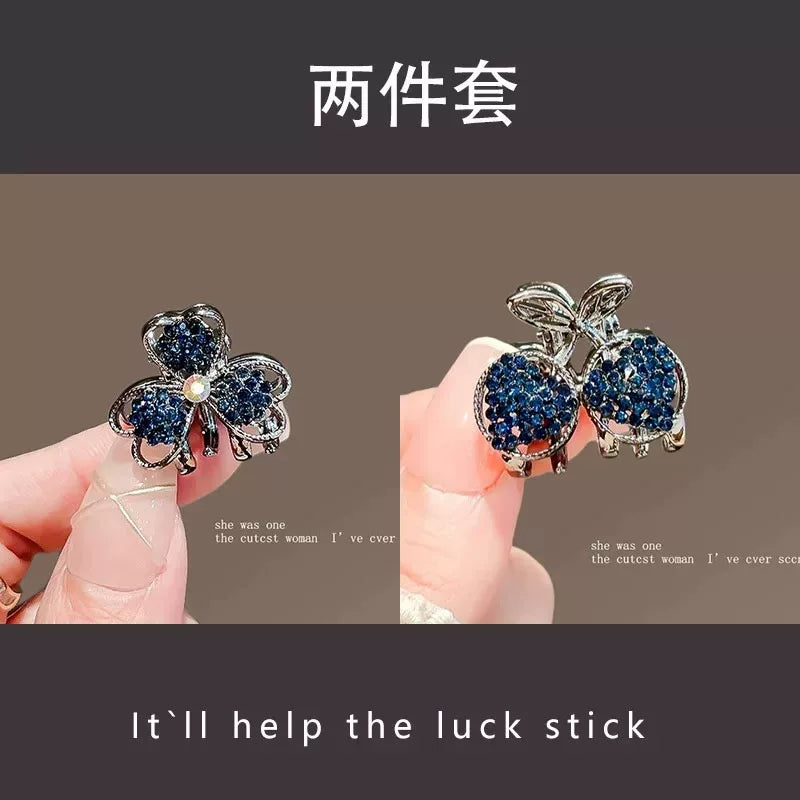 Mini small bow rhinestone hair clip, new exquisite bangs side clip, top small grab clip, crushed hair clip