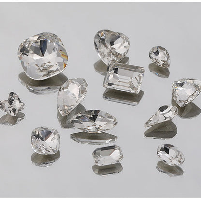 K9 white transparent rhinestones, multiple specifications of pointed bottom rhinestones, nail art rhinestones, luggage, activewear accessories, footwear, pointed sole rhinestones