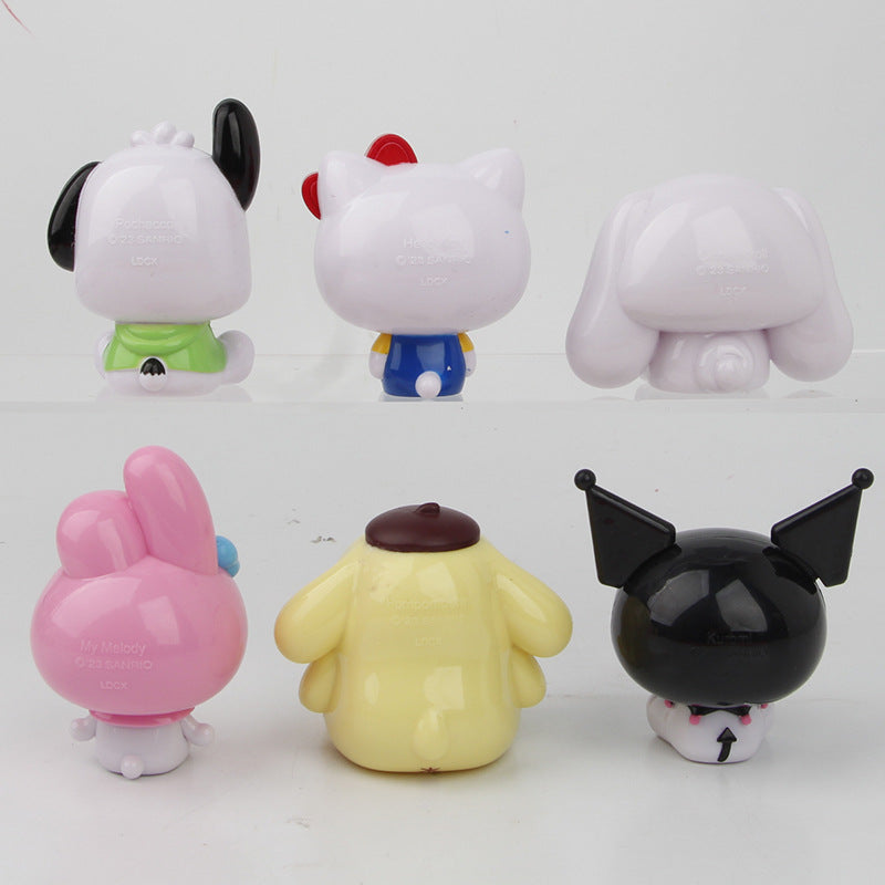 Internet celebrity children's kulomi, birthday cake, push push tube, stickers, party decoration, dessert table, paper cup, plug-in decoration