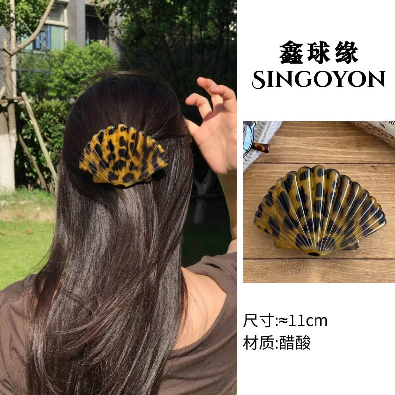 Large Versatile Grab Clip Women's Back of Head Shark Clip Korean Premium Hairpin 2026 Temperament Disc Hair Accessories