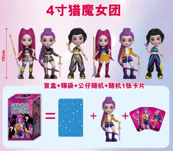 Cross-border new product Q version of the demon hunter acrylic stand K-Pop animation peripheral desktop humanoid stand ornament