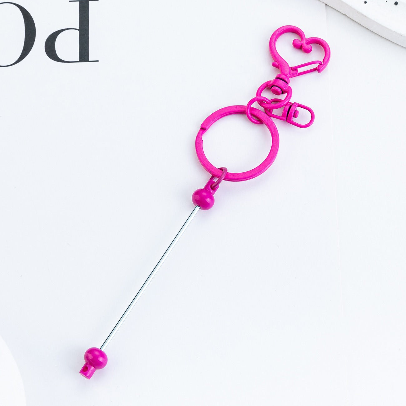 DIY beaded love keychain pendant event small gift key chain creative luggage pendant keychain