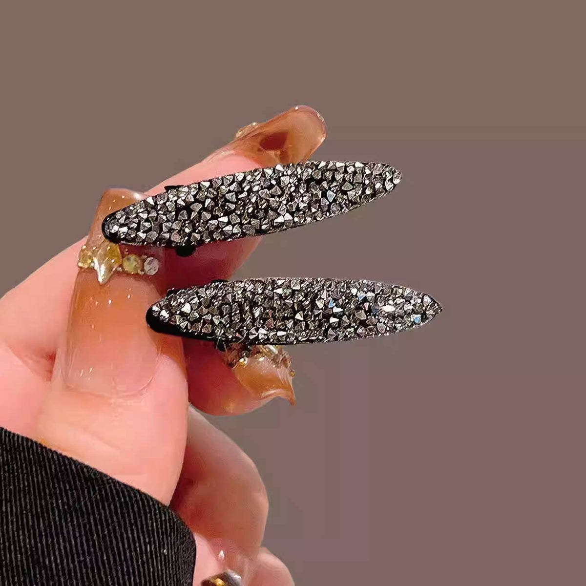 Delicate side clips, headwear, elegant new high-end mini mini rhinestone duckbill clips, broken hairpin and bang clips