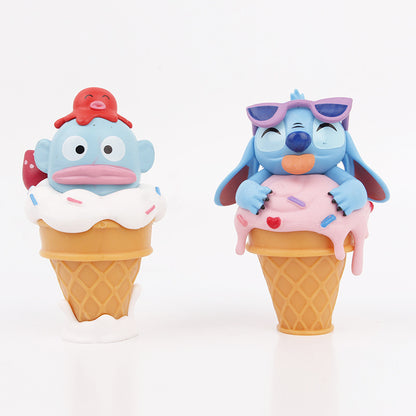 New products: 6 big star ice cream ice cream series, creative dopamine tide toys, figurines, Internet celebrities, popular micro ornaments