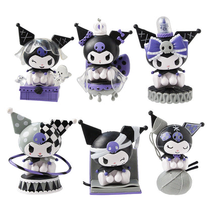 Kuromi Dark Night Story series, Sanrio blind box, trendy play, hand-held office, baby machine, gacha, supermarket toy wholesale