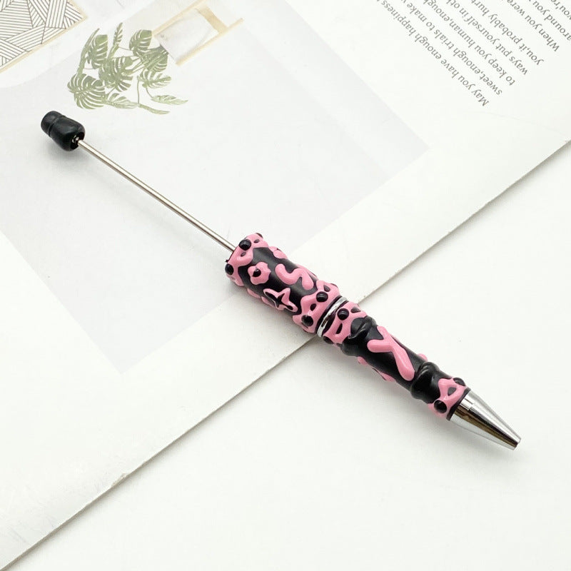 DIY cream hand-painted ballpoint pen hand-painted oil ballpoint pen macaron cream spinning cute pen spot wholesale