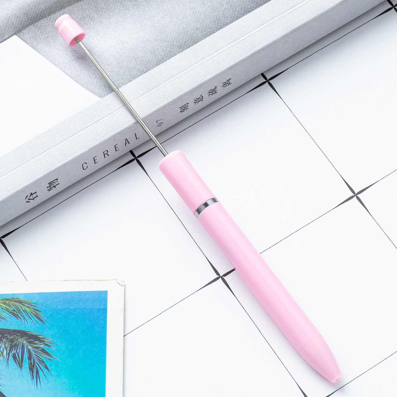 DIY Plastic Ballpoint Pen - Handmade Beaded Printable Personalized Pen Wholesale