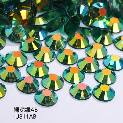 AB Colorful Resin Flat Bottom Rhinestones - Nail Art Clothing Shoes Bag Accessories