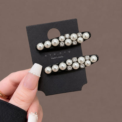 Small bangs clip shredded hairpin side forehead hairpin women's high-end new Korean mini flash diamond hairpin