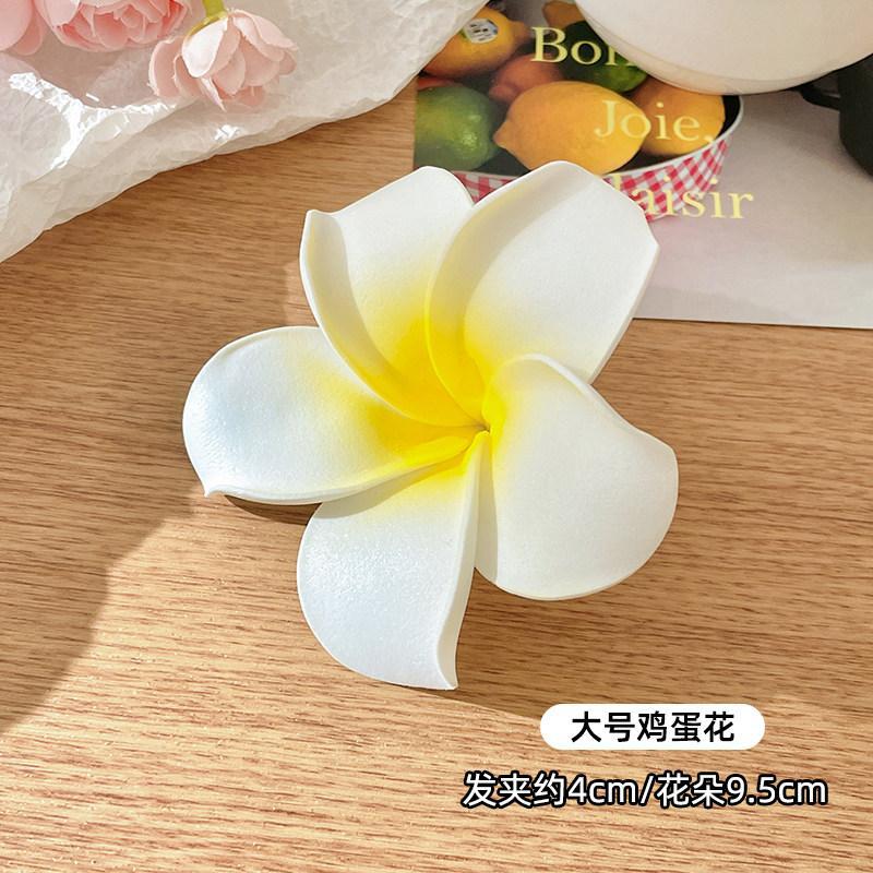 Flower hairpin female hottie photo headgear retro super fairy atmosphere blue beautiful new Chinese side clip hair accessories
