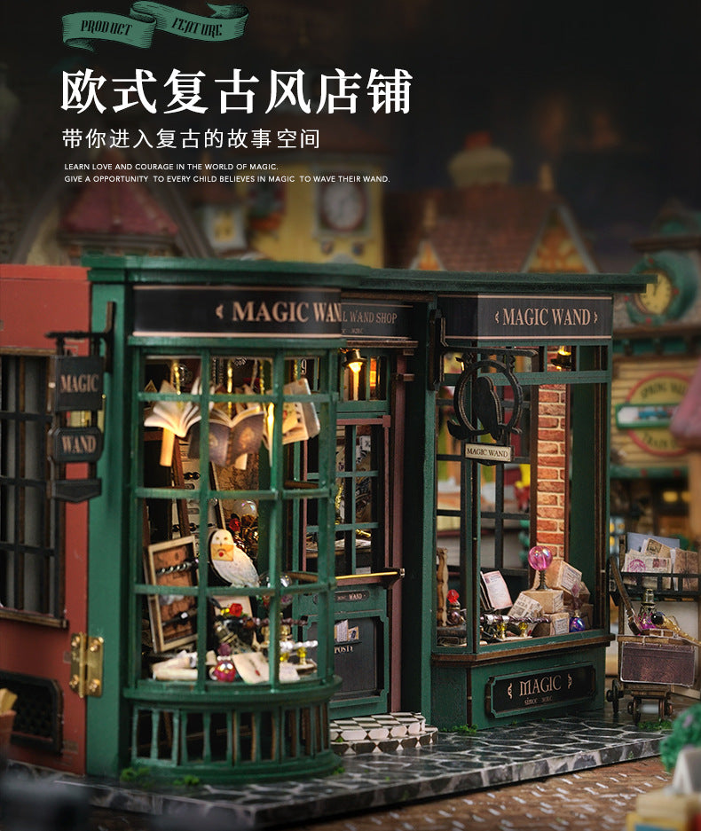 Wisdom House DIY Cottage Magic Full House European Retro Handmade Assembly Model Creative Heartfelt Gifts for Men and Women