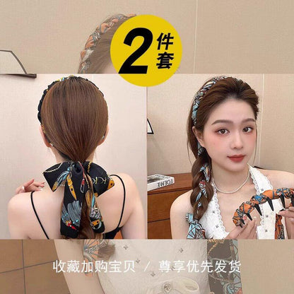 2026 New Ribbon Headband Braided Headband for Women, High-End Everyday Wear, Hair Binding Headband and Hair Clip Headwear
