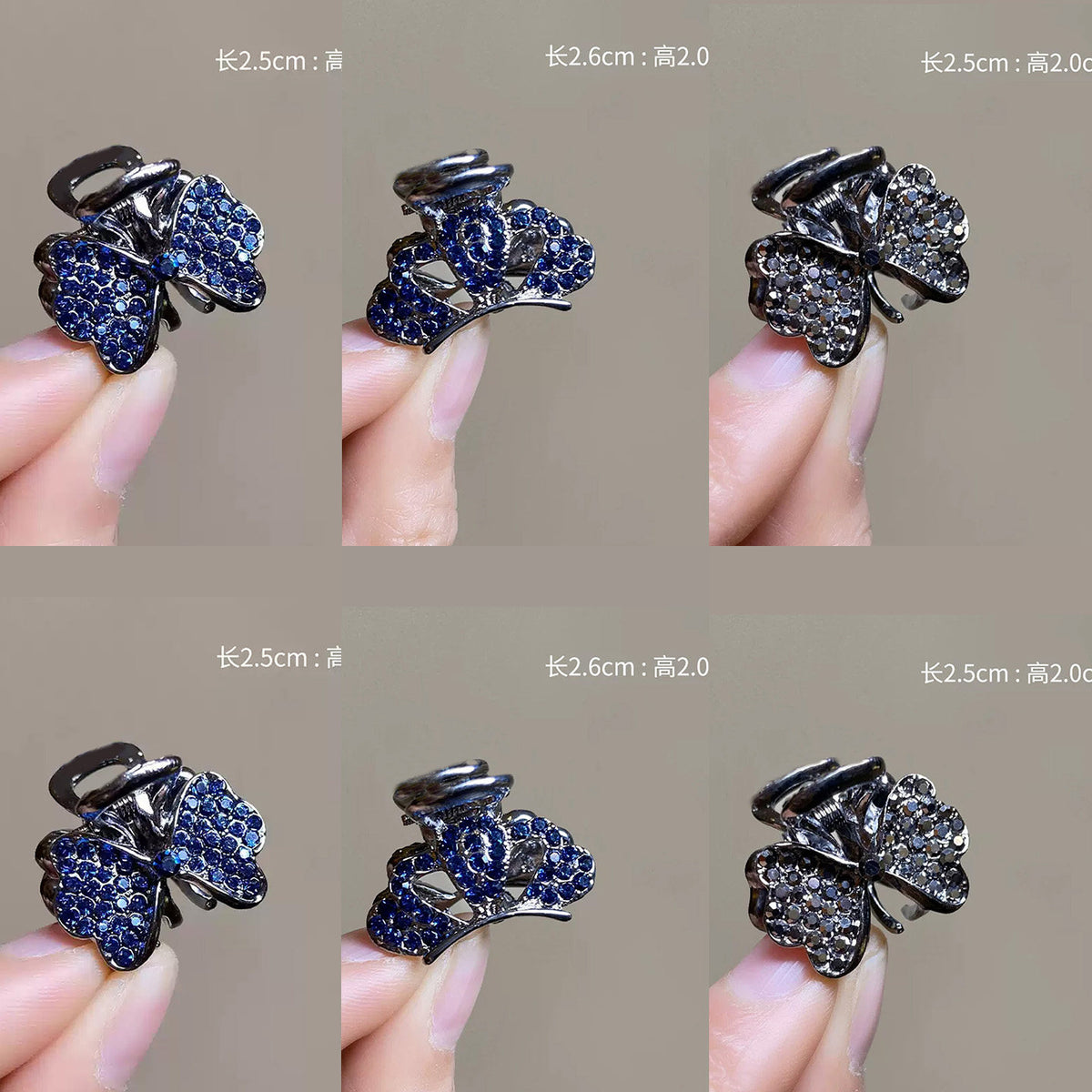 High-end flash diamond metal hair clip, small grab clip for women, bangs clip, side forehead hair clip, Korean headpiece clip, secure hair