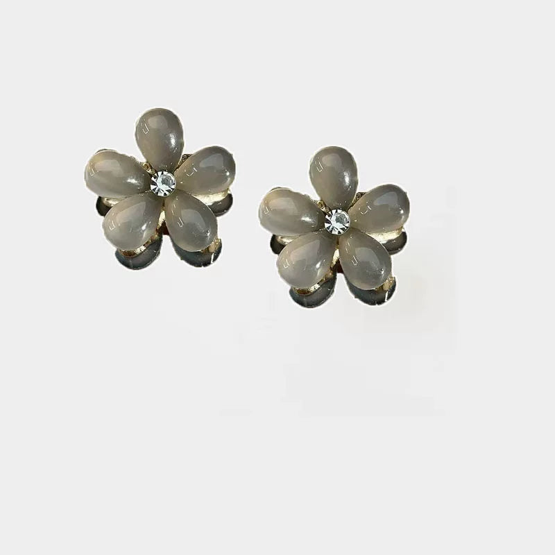 Small mini floral claw clip for women, high-end side, bangs hair clip for front front, delicate princess hair clip