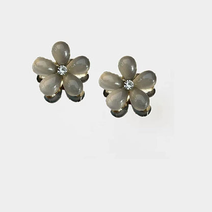 Small mini floral claw clip for women, high-end side, bangs hair clip for front front, delicate princess hair clip